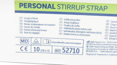 Halyard 52710 Stirrup Strap One Size, Fits Most - Box of 8